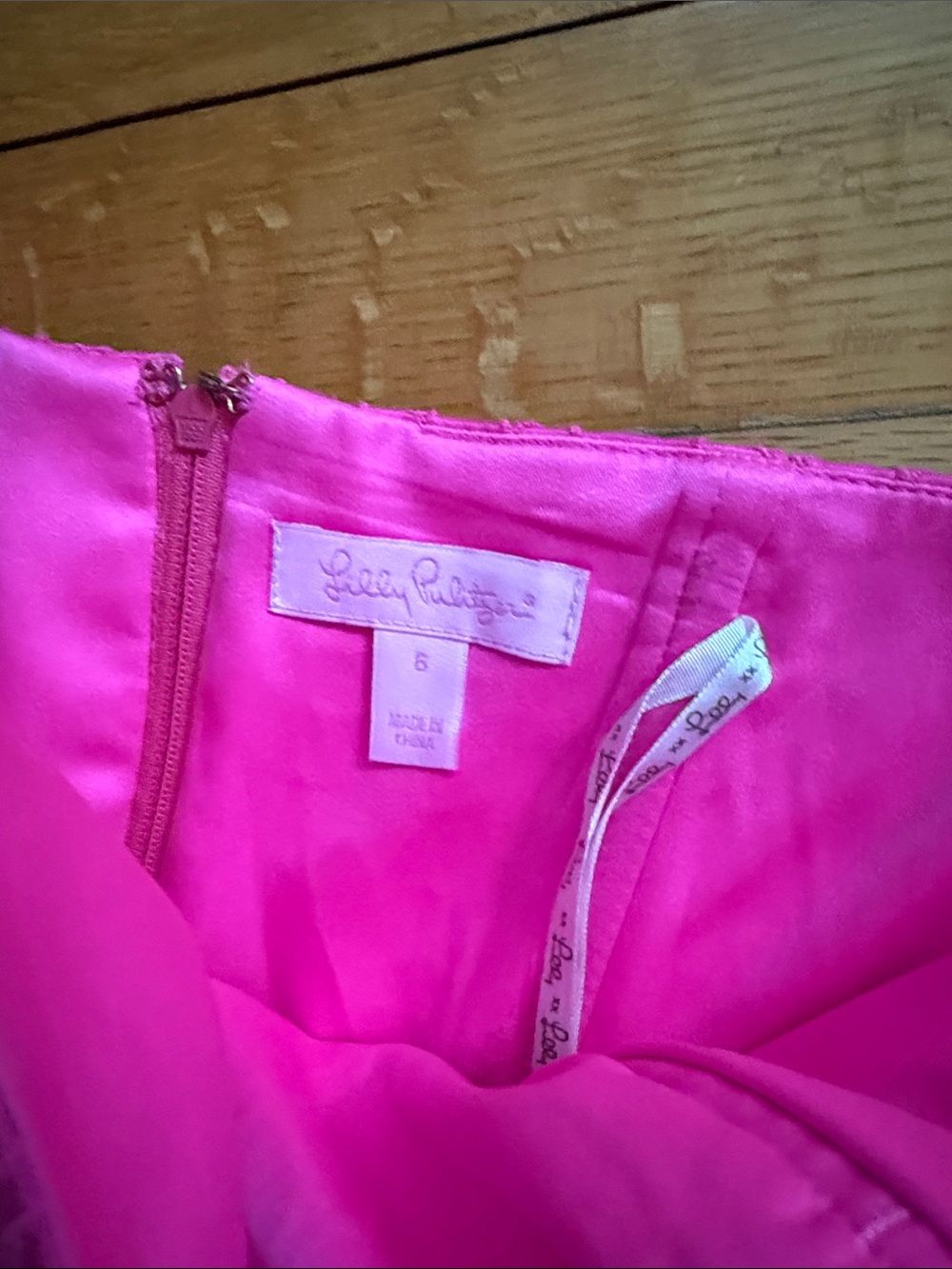 LILLY PULITZER Payton‎ Sweetheart Strapless Dress, Pop Pink, Size 6 D02 - Picture 3 of 4